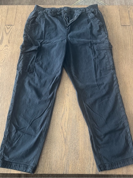 American Eagle Outfitters Pants - American Eagle Soft Stretch Cargo Pants 16 Black Utility Relaxed Streetwear 5031